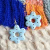 Hot KAG Large Flower Ceramic Earrings - Baby Blue