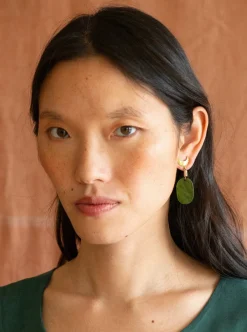 Cheap KAZAK Green Moon Earrings