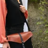 Cheap KAZAK Liverpool Bag - Black and Fox Suede