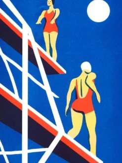Cheap KIBLIND Poster Virginie Morgand - The Swimming Pool