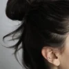 Online MAKSYM - Hammered Ear Cuff - Silver