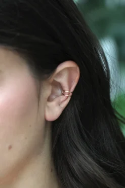 Fashion MAKSYM - Hammered Ear Cuff - Gold