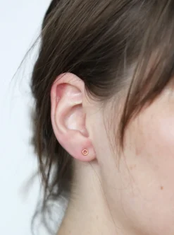 Outlet MAKSYM Mini Circle Earrings - Gold