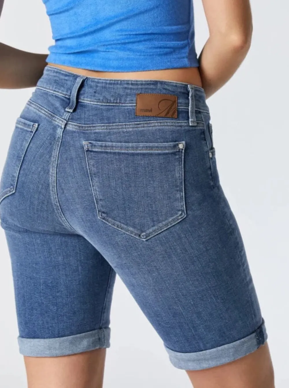 New MAVI Alexis Shorts - Organic blue