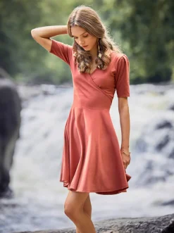 Outlet MEEMOZA Lara Dress - Terracotta