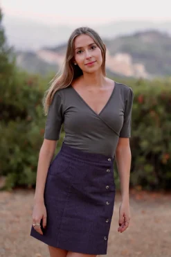 Fashion MEEMOZA Louisa Skirt - Dark Denim