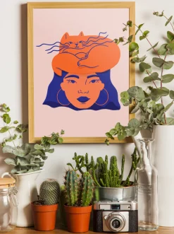 Online PERLE NOIRE Poster Cat on the head