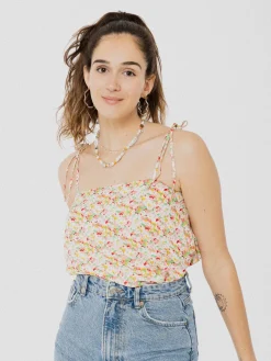 Best ANANAS & BANANAS PINEAPPLE BANANAS Isabella Camisole - White flower