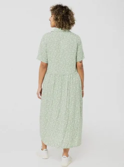 Shop ANANAS & BANANAS PINEAPPLE BANANAS Marguerite Dress - Green Flower