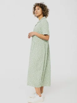 Shop ANANAS & BANANAS PINEAPPLE BANANAS Marguerite Dress - Green Flower