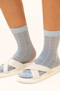 Best RACHEL Sheer Plaid Sock