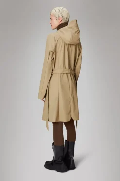 Discount RAINS Curve Waterproof Jacket - Sand