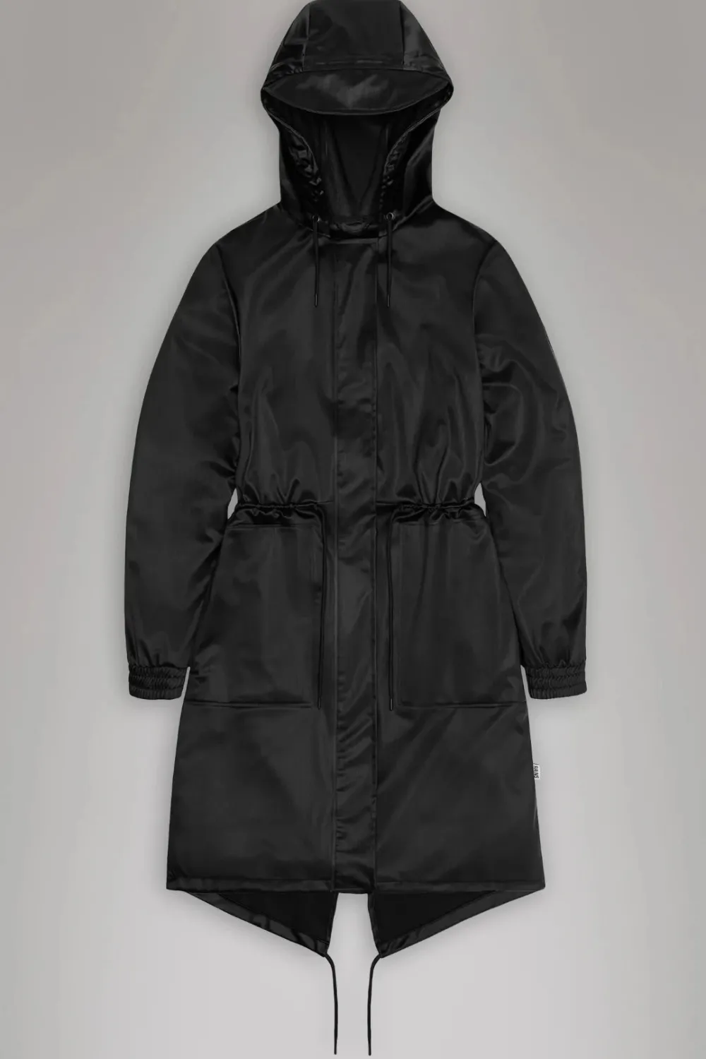 New RAINS String W Waterproof Parka Jacket - Black