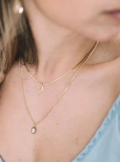 Cheap SANDRINE DEVOST Moonshadow necklace duo