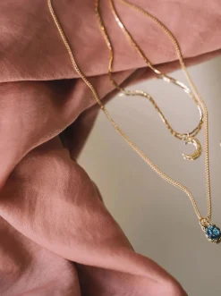 Discount SANDRINE DEVOST Moonshadow Necklace Duo - Harlequin Blue