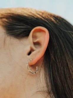 Hot SARAH BIJOUX Large Trombone Hoops