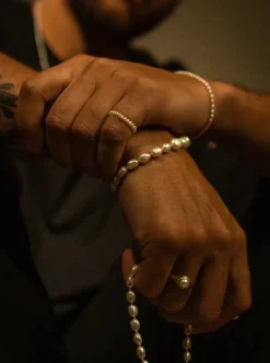 Fashion SARAH BIJOUX Pearl Bangle Ring