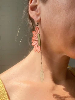 New THIS ILK Double Pendulum Earrings lll