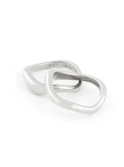 Cheap TWENTY COMPASS Curved Ring Duo - Stainless Steel