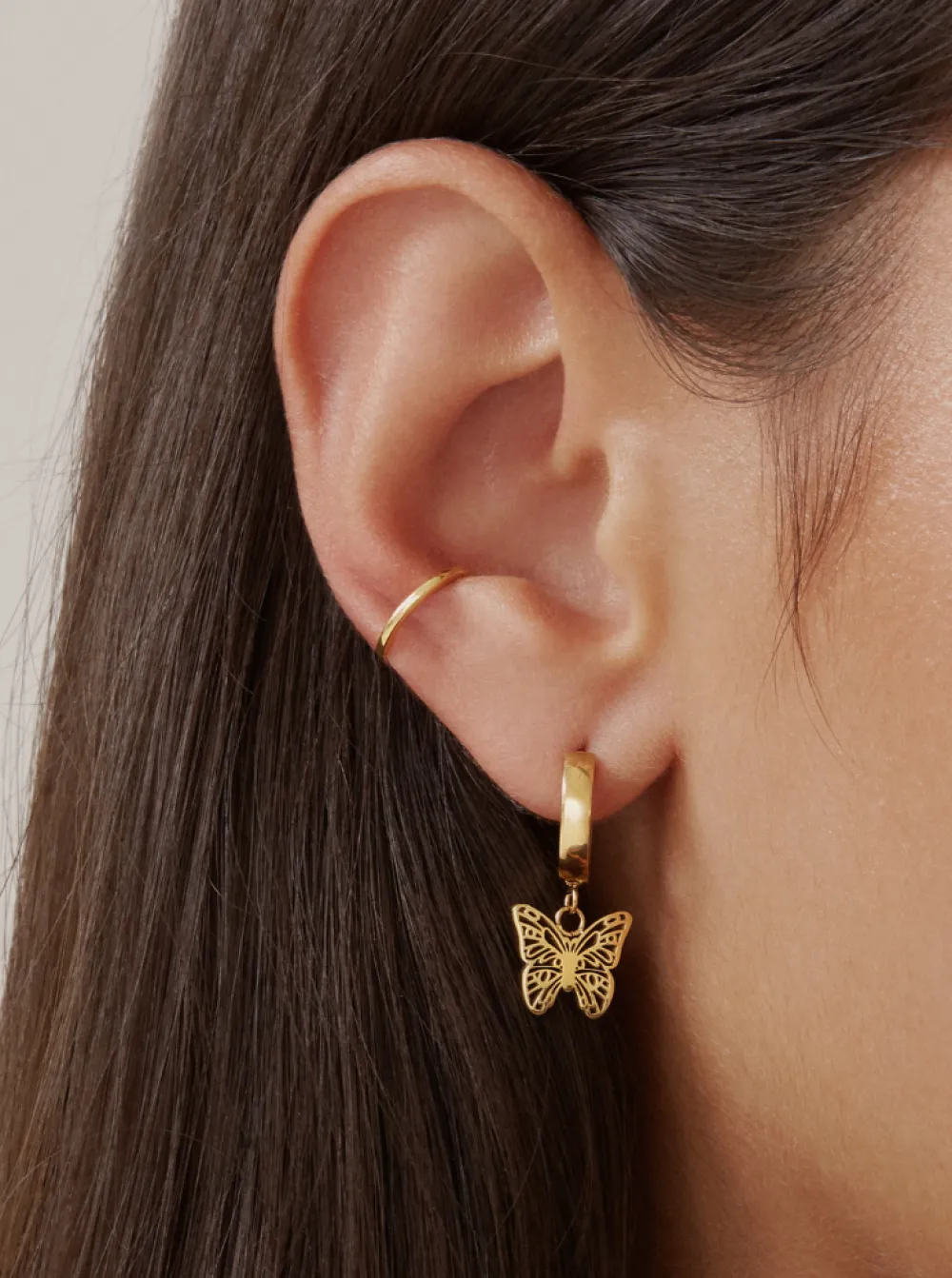 Fashion TWENTY COMPASS Muse Earrings - Gold