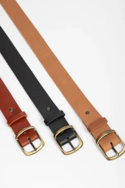 Cheap VEINAGE Thin Leather Belt