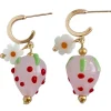 Cheap YELLOW DOTS STUDIO YELLOW DOTS Strawberry Pink Earrings