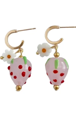 Cheap YELLOW DOTS STUDIO YELLOW DOTS Strawberry Pink Earrings