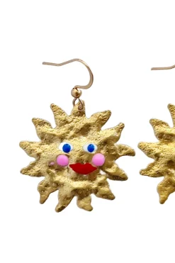 Hot YELLOW DOTS STUDIO Boucles d'oreilles Madame Sun
