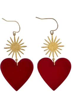 Store YELLOW DOTS STUDIO Boucles d'oreilles Pendantes Rouges