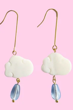 Shop YELLOW DOTS STUDIO Boucles d'oreilles Rainy Cloud