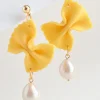 Best YELLOW DOTS STUDIO Boucles d'oreilles Fancy Farfalle Pasta