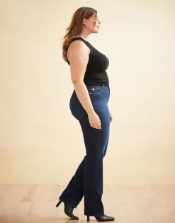 Sale YOGA JEANS Straight Fit Chloé DK Indie